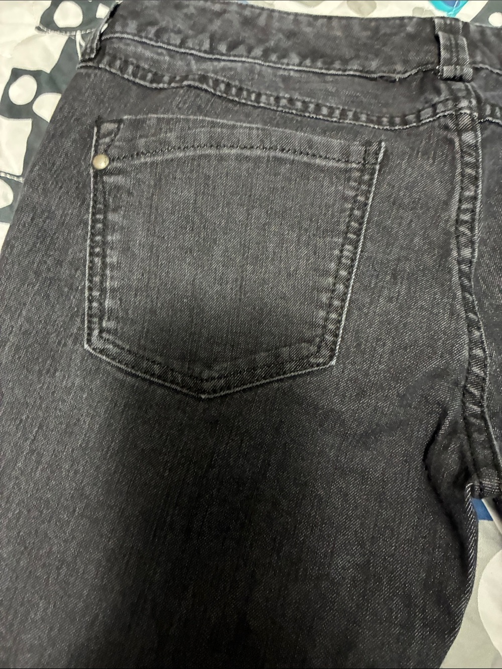 Express Black Wide Leg Flare Jeans - Picture 12 of 12